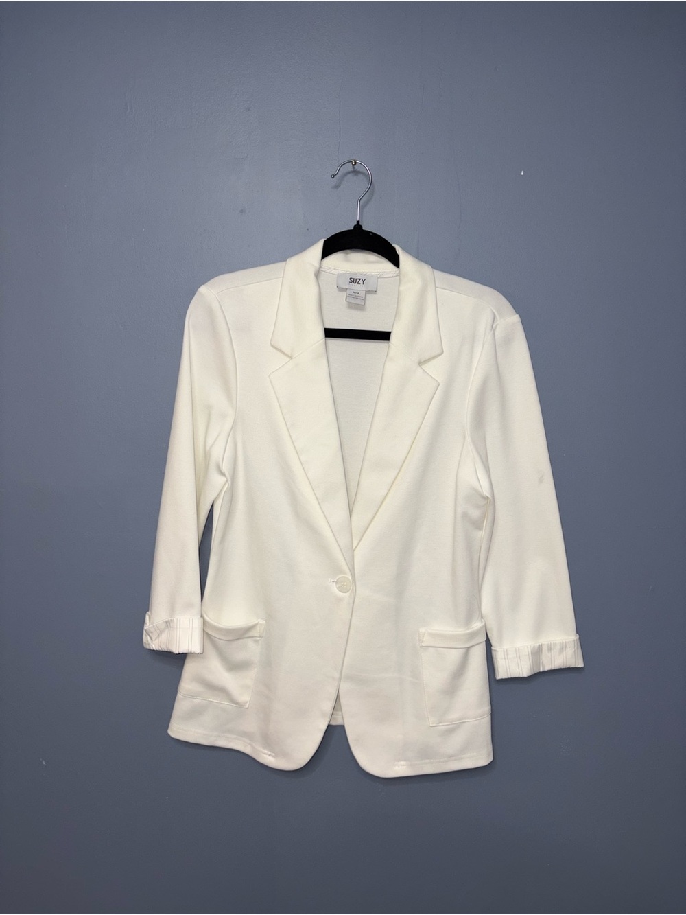 Suzy Shier | White Blazer | Size Medium